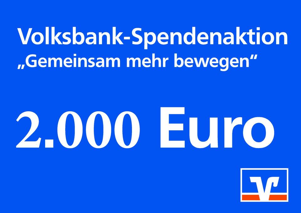 Eine Spende über 2000 Euro von der Volksbank Kirchheim-Nürtingen bekommen wir für ein Sonnensegel für den Wohnheimgarten in der Saarstraße.