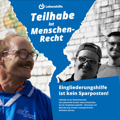 Teilhabe ist Menschenrecht